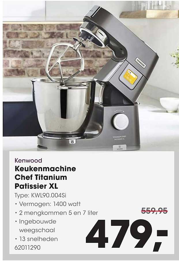 Kenwood Keukenmachine Chef Titanium Patissier XL