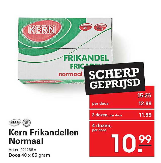 Kern Frikandellen Normaal SCHERP GEPRIJSD