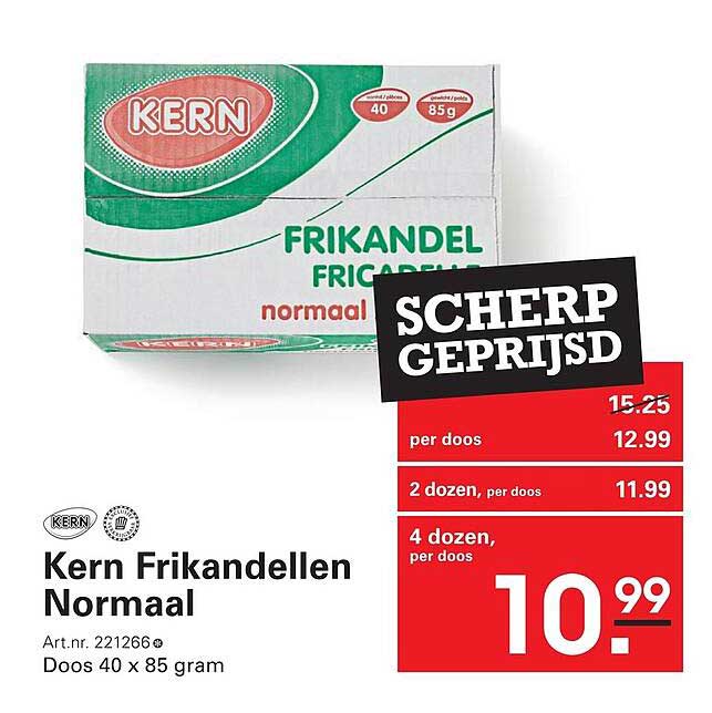 Kern Frikandellen Normaal SCHERP GEPRIJSD