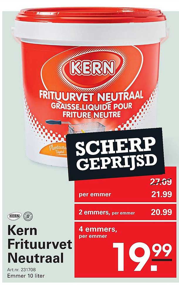 Kern Frituurvet Neutraal