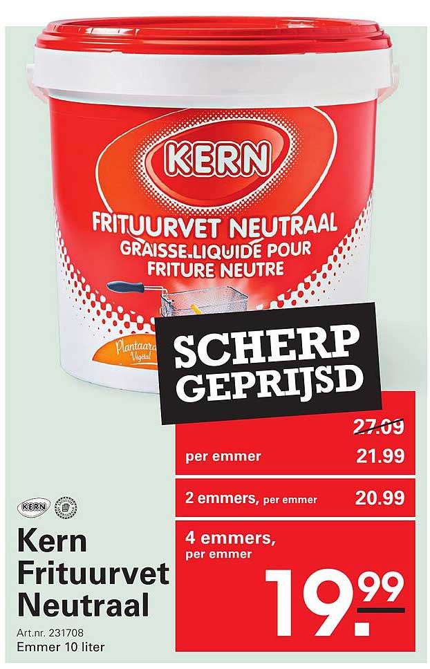 Kern Frituurvet Neutraal