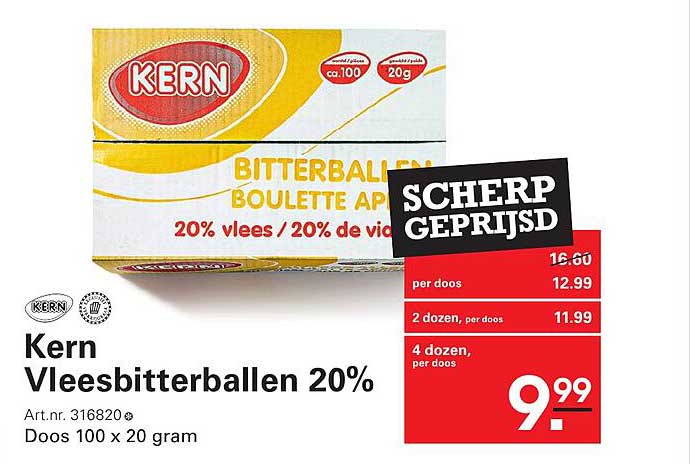 Kern Vleesbitterballen 20%