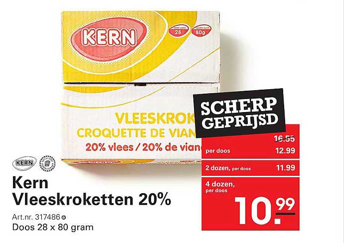 Kern Vleeskroketten 20%