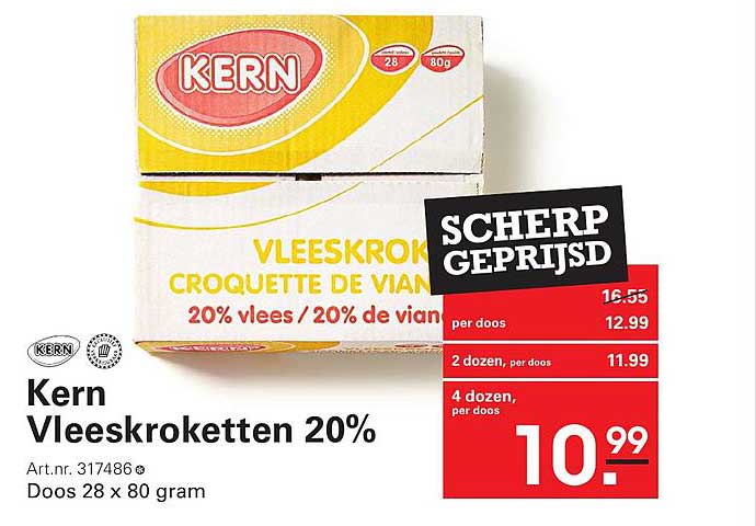 Kern Vleeskroketten 20%