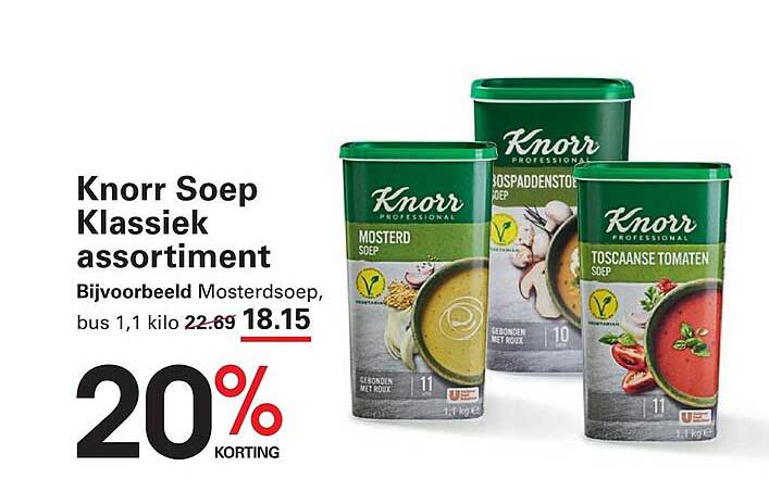 Knorr Soep Klassiek assortiment