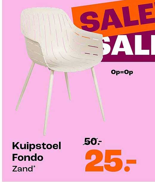 Kuipstoel Fondo Zand* Op=Op