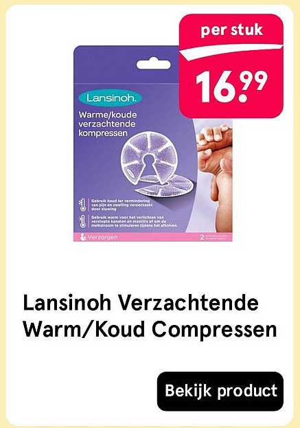 Lansinoh Verzachtende Warm/Koud Compressen