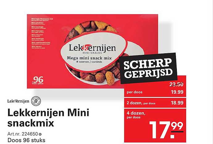 Lekkernijen Mini snackmix