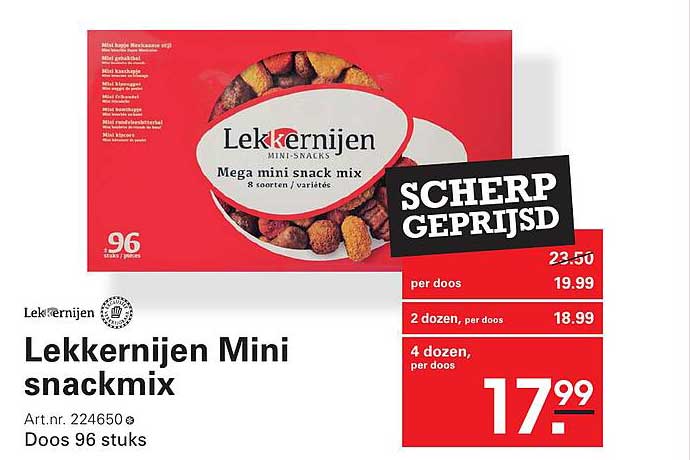 Lekkernijen Mini snackmix