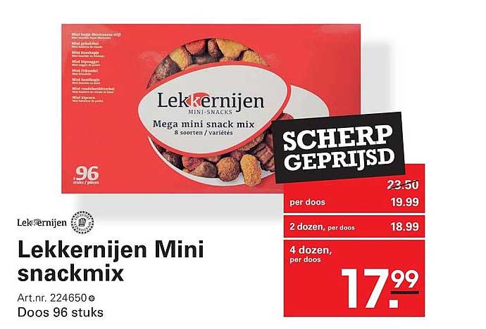 Lekkernijen Mini snackmix