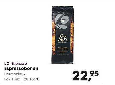 L'Or Espresso Espressobonen Harmonieux Pak 1 kilo | 20113470