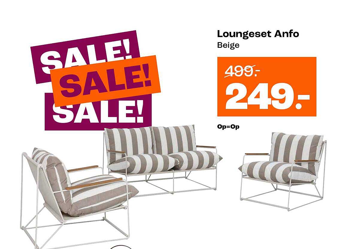 Loungeset Anfo Beige