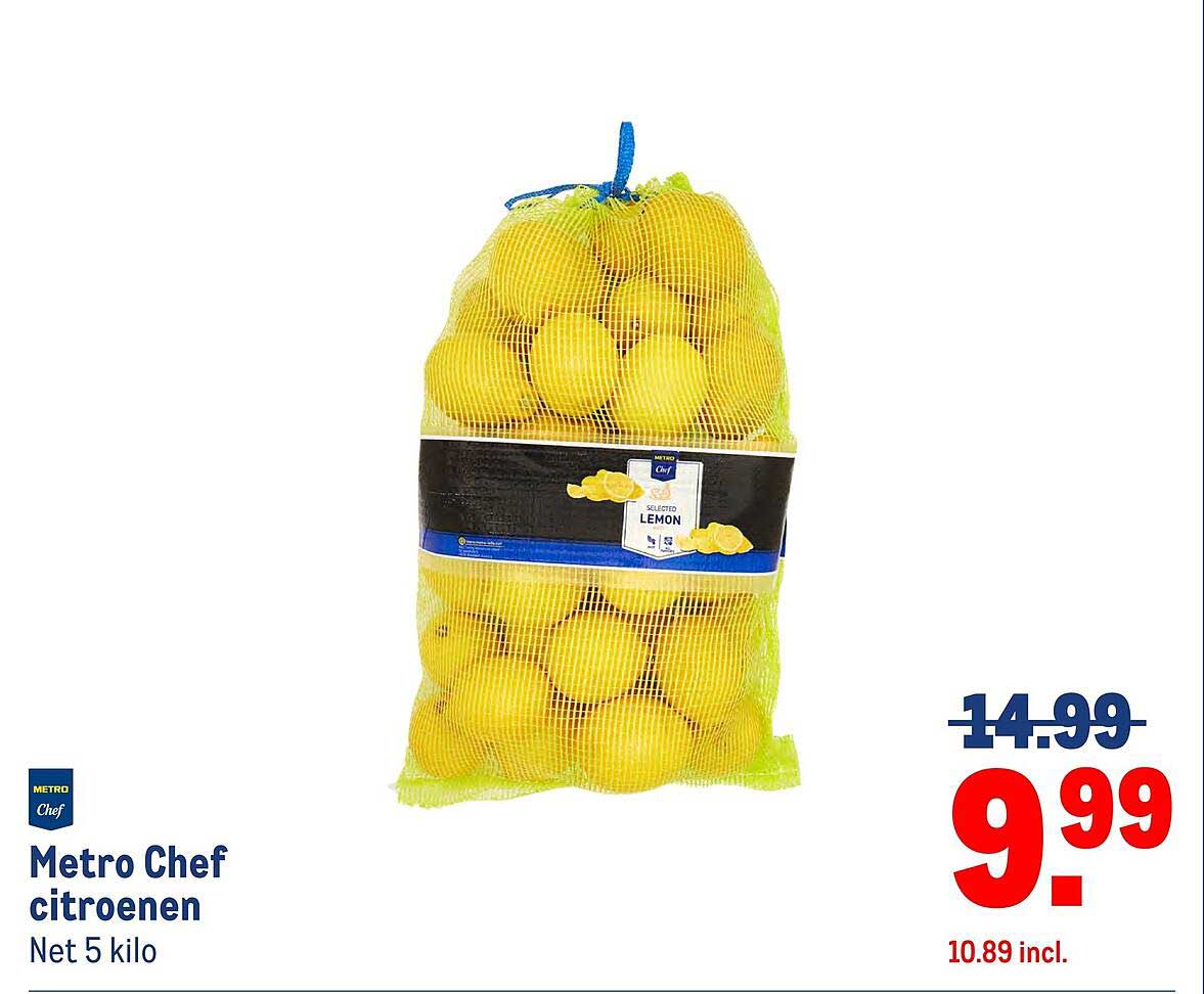 Metro Chef citroenen Net 5 kilo