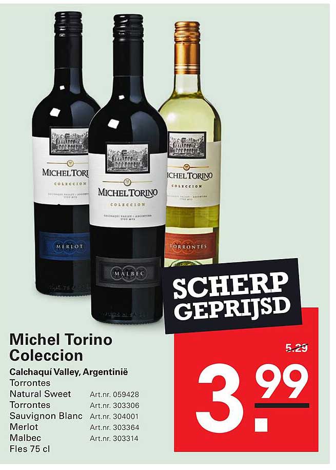 Michel Torino Coleccion SCHERP GEPRIJSD