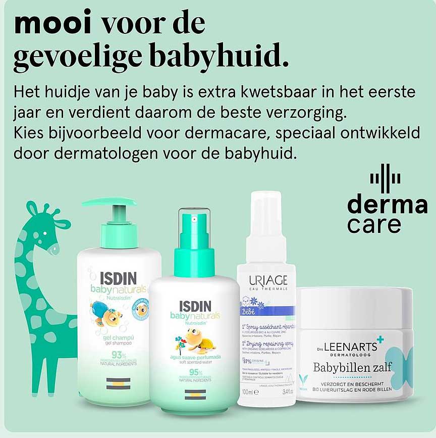 mooi voor de gevoelige babyhuid.