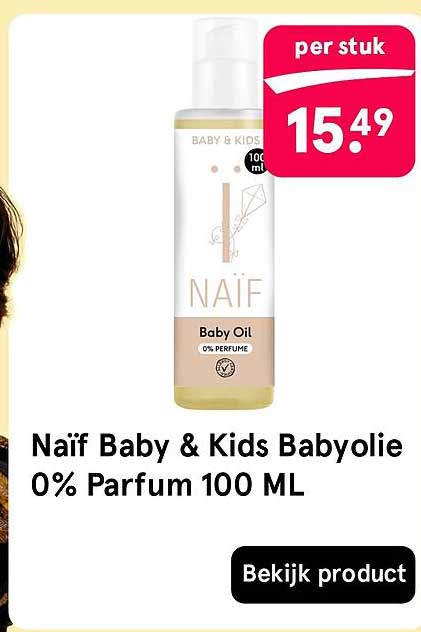 Naïf Baby & Kids Babyolie 0% Parfum 100 ML