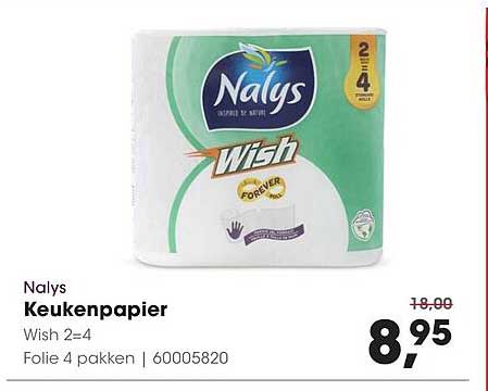 Nalys Keukenpapier Wish 2=4