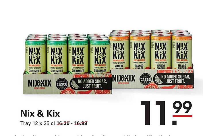 Nix & Kix Tray 12 x 25 cl