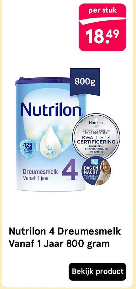Nutrilon 4 Dreumesmelk Vanaf 1 Jaar 800 gram