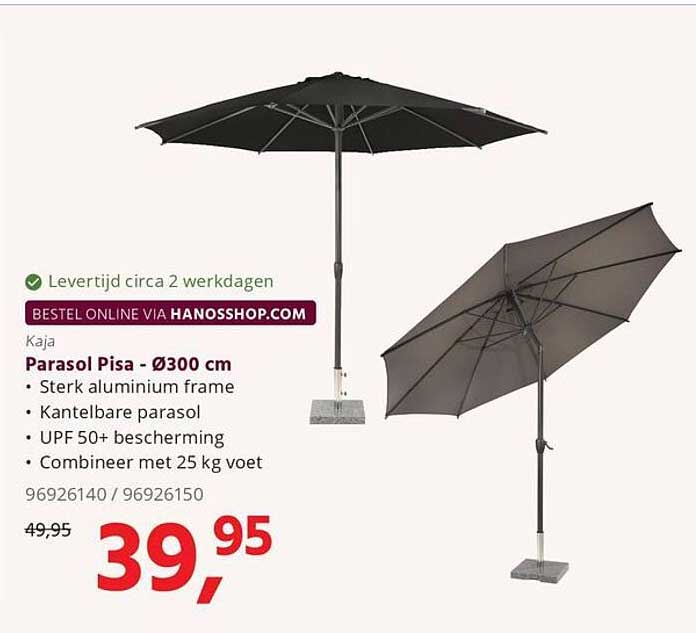 Parasol Pisa - Ø300 cm