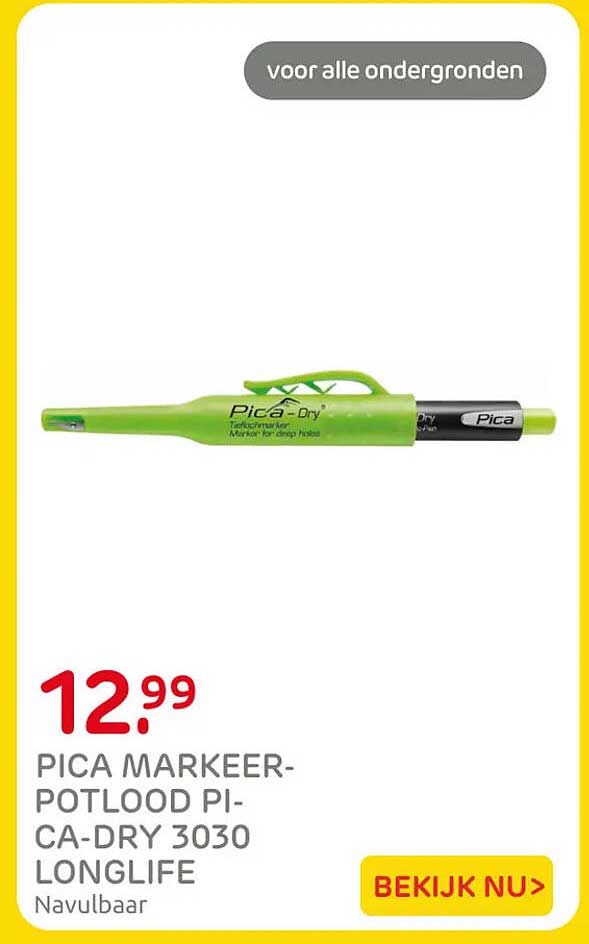 PICA MARKEER-POTLOOD PI-CA-DRY 3030 LONGLIFE Navulbaar