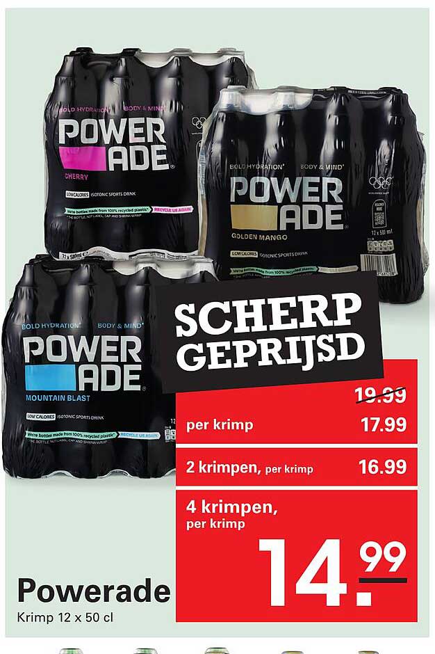 Powerade Krimp 12 x 50 cl