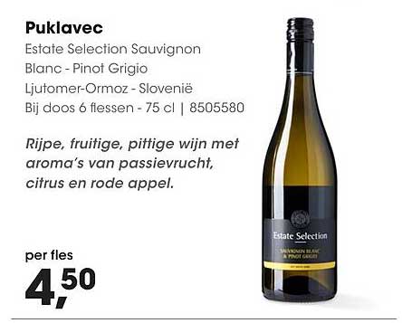 Puklavec Estate Selection Sauvignon Blanc - Pinot Grigio