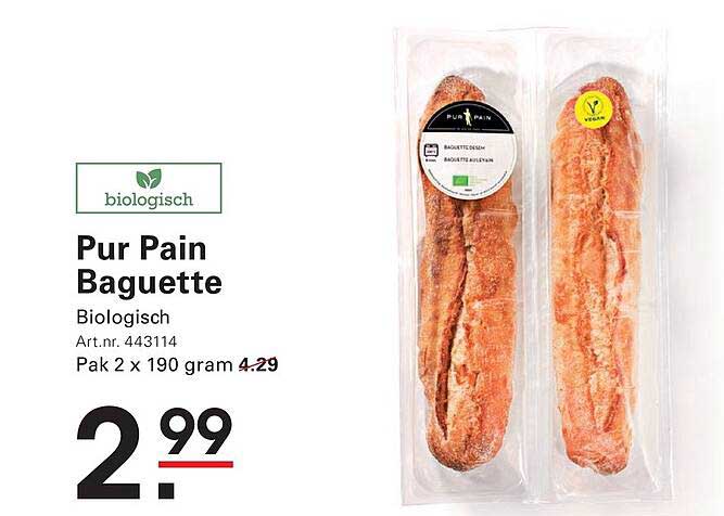 Pur Pain Baguette Biologisch