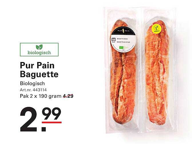 Pur Pain Baguette Biologisch