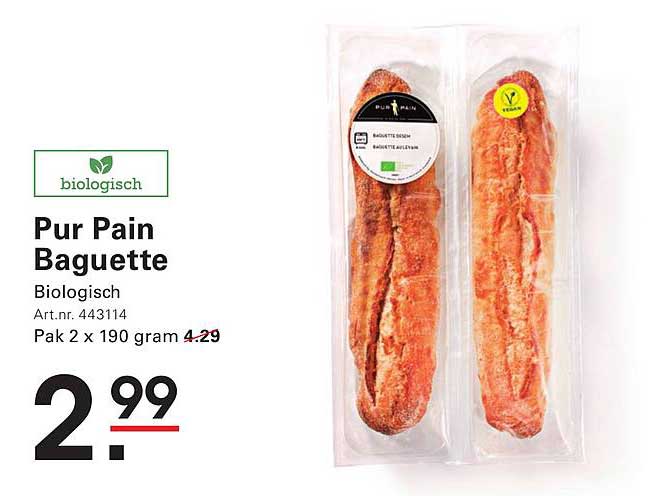 Pur Pain Baguette Biologisch
