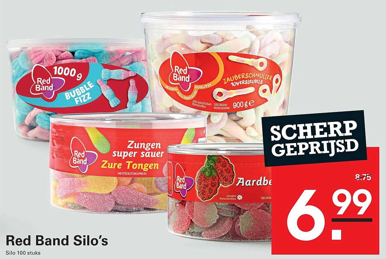 Red Band Silo’s Silo 100 stuks SCHERPGEPRIJSD