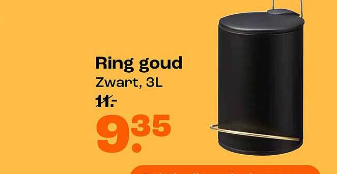 Ring goud Zwart, 3L