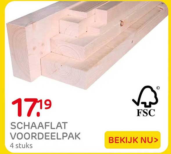 Schaaflat Voordeelpakket 4 stuks
