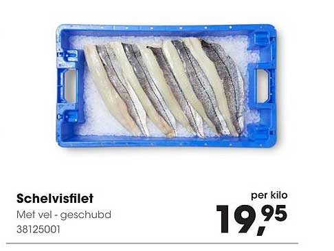 Schelvisfilet Met vel - geschaubd 38125001