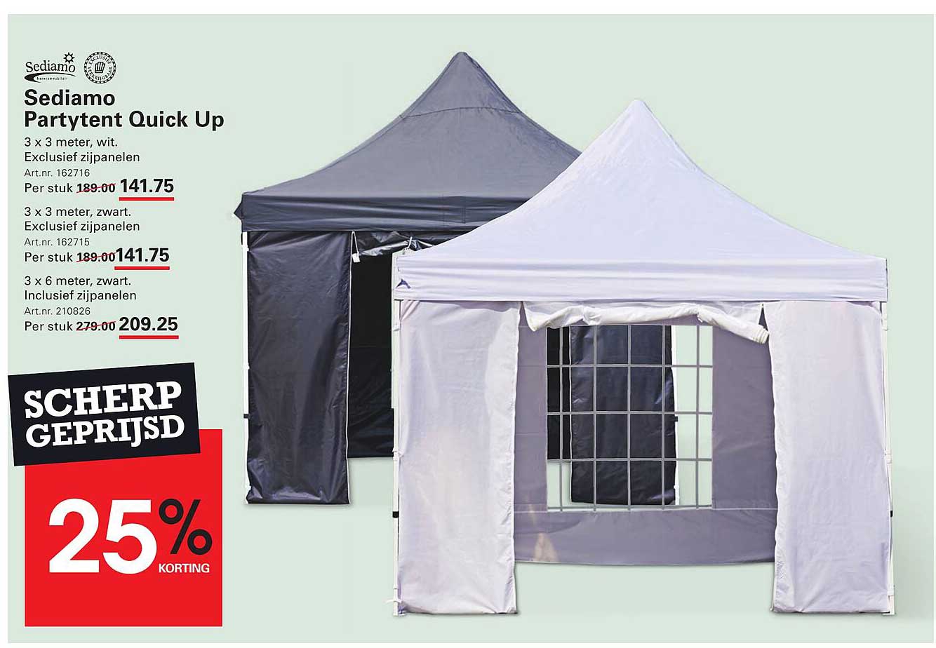 Sediamo Partytent Quick Up