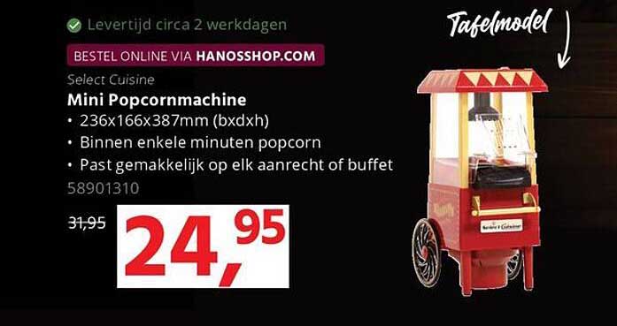 Select Cuisine Mini Popcornmachine