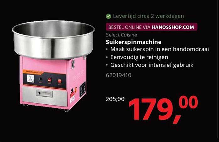 Select Cuisine Suikerspinmachine