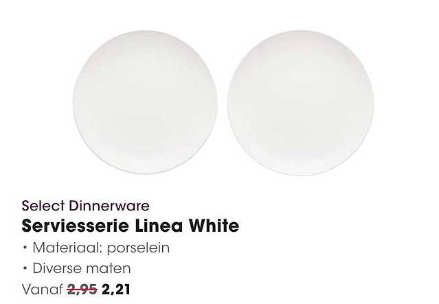 Select Dinnerware Serviesserie Linea White