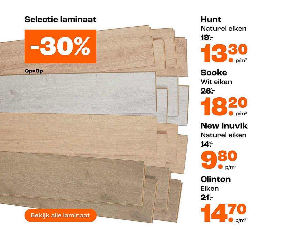 Selectie laminaat -30%