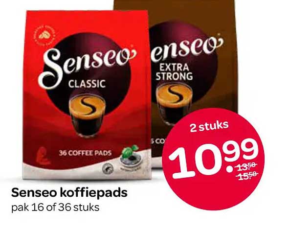 Senseo koffiepads pak 16 of 36 stuks