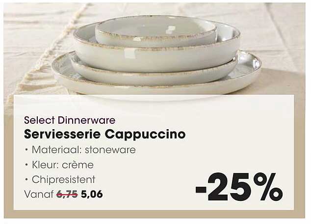 Serviesserie Cappuccino