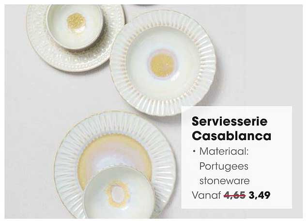 Serviesserie Casablanca