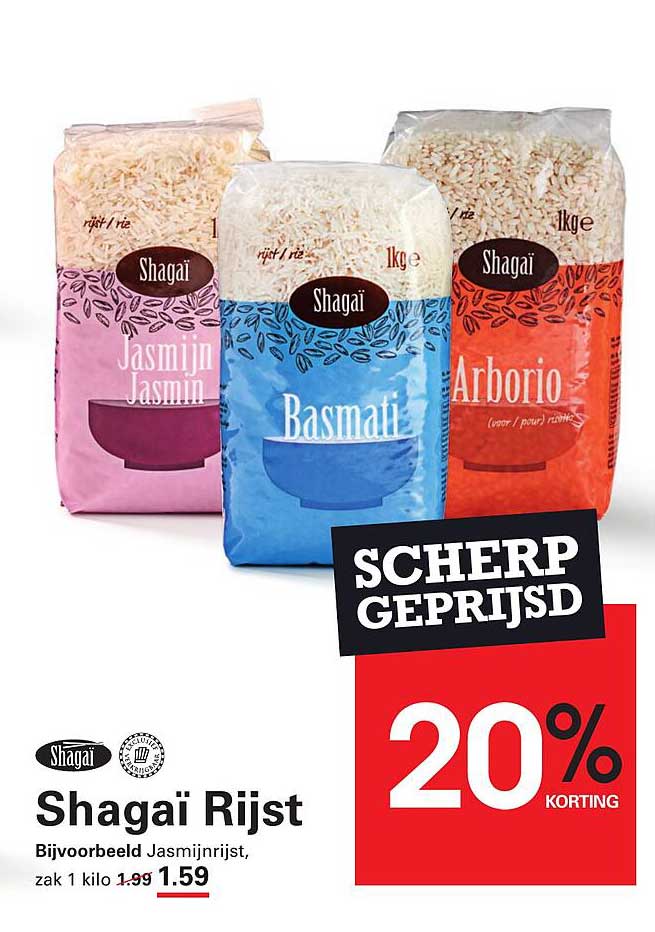 Shagai Rijst - 20% korting