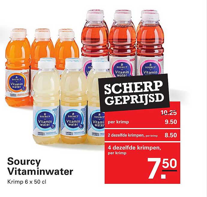 Sourcy Vitaminwater Krimp 6 x 50 cl