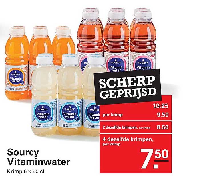 Sourcy Vitamwater Krimp 6 x 50 cl