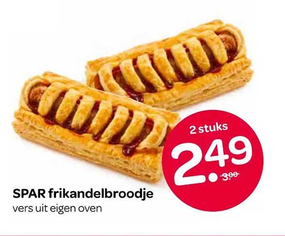 SPAR frikandelbroodje vers uit eigen oven