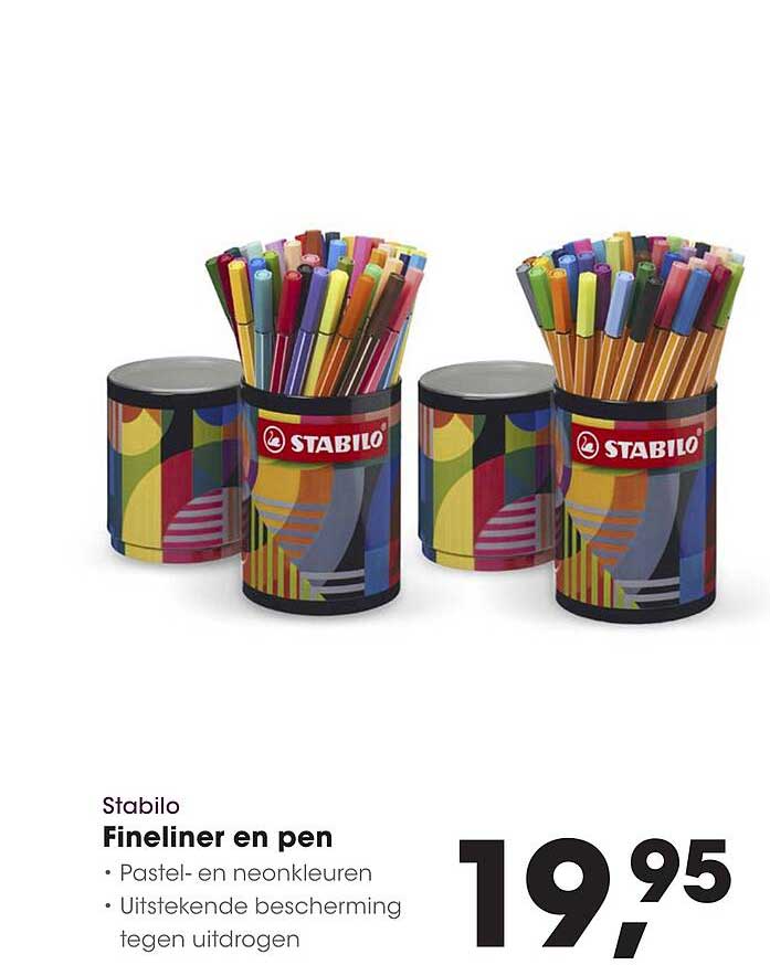 Stabilo Fineliner en pen