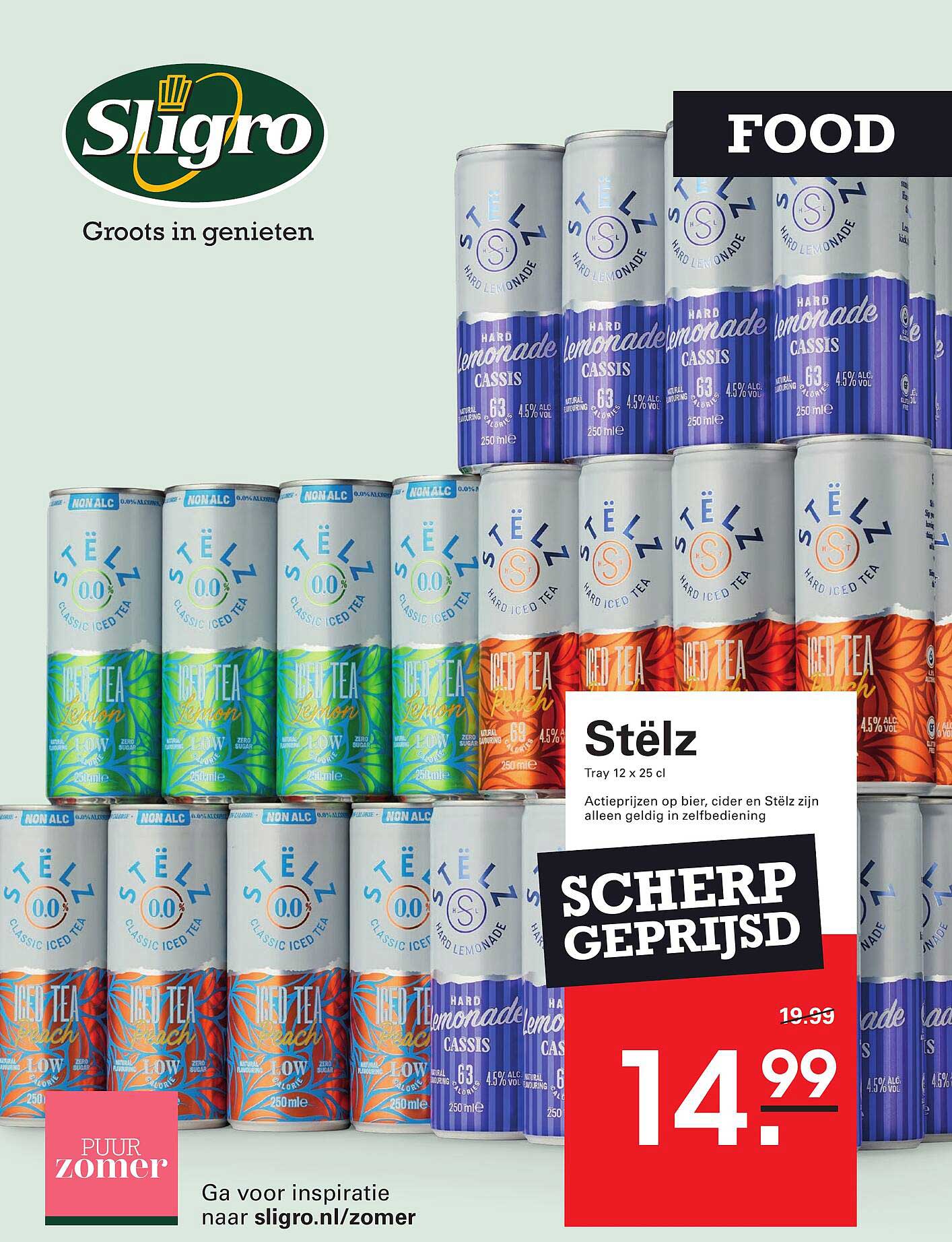 Stëlz Tray 12 x 25 cl SCHERP GEPRIJSD
