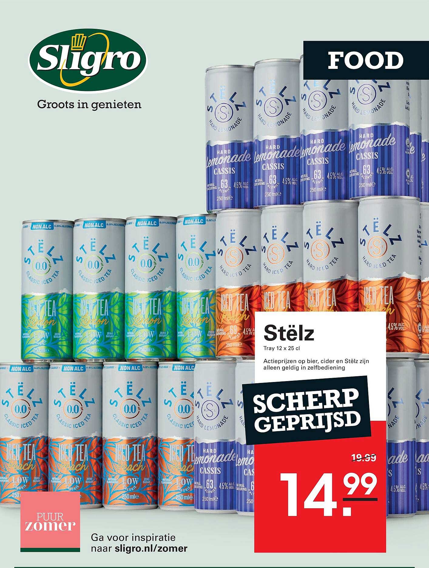 Stëlz Tray 12 x 25 cl SCHERP GEPRIJSD