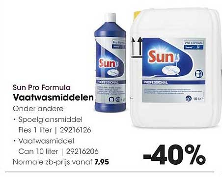 Sun Pro Formula Vaatwasmiddelen